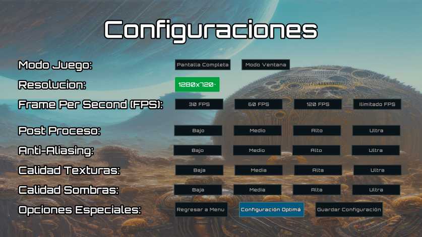 CONFIGURACIONES